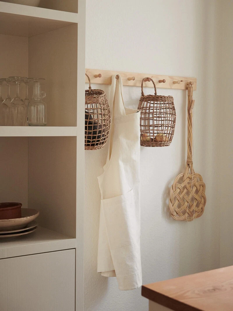 OFF WHITE Grembiule Skall Studio Skall bianco sporco abito incrociato cotone tunica vestito nuovo M L