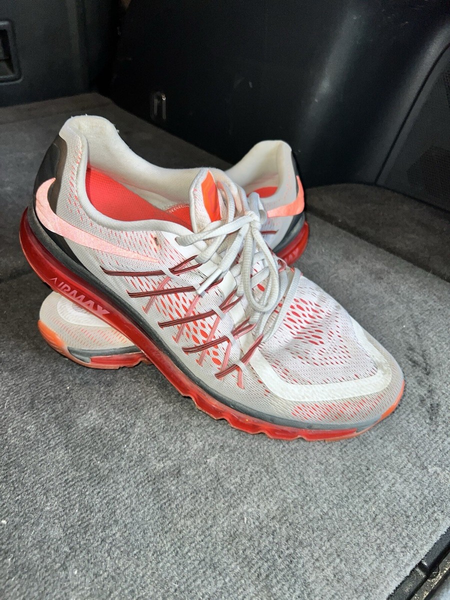 Nike Air Max White Crimson Black Size Men display picture 2