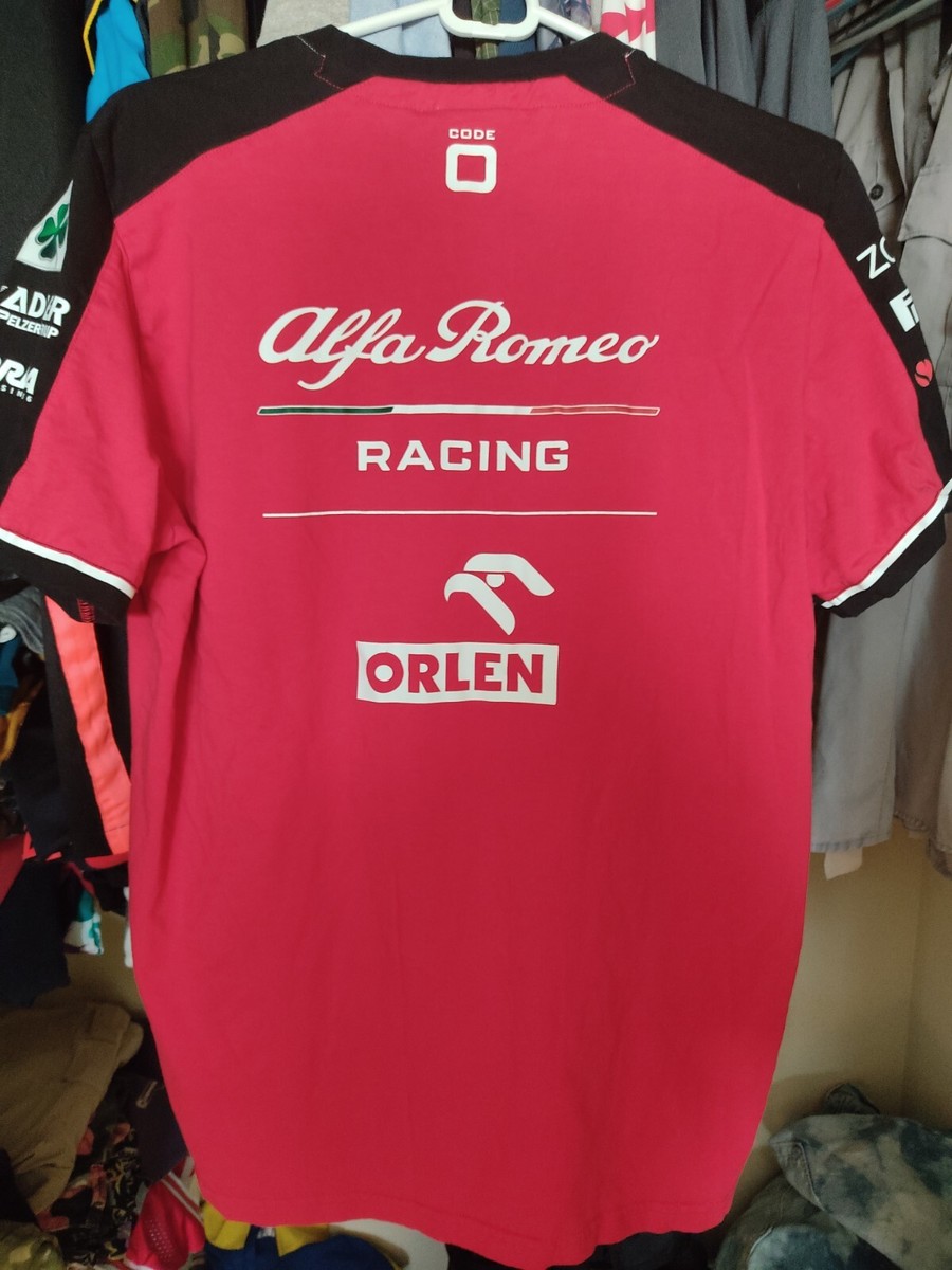 Alfa Romeo race team collection code zero orlen racing shirt