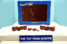 BACHMANN PLASTICVILLE 45000 HO RAILROAD WORK SHEDS W ACCESSORIES. EXC COND IB.