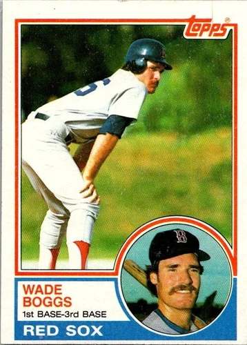 1983 Topps WADE BOGGS ROOKIE Boston Red Sox #498 NEAR MINT Condition