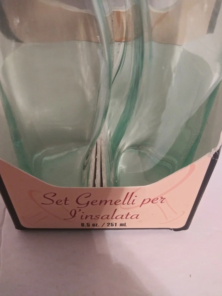 Tablecraft Gemellie 套装油醋瓶,有色,绿色,两个 8.5 盎司 — 第 3/4 张图片