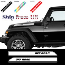 2 X Universal Off Road Hood Fender Racing Sticker Decal Vinyl For Truck 23