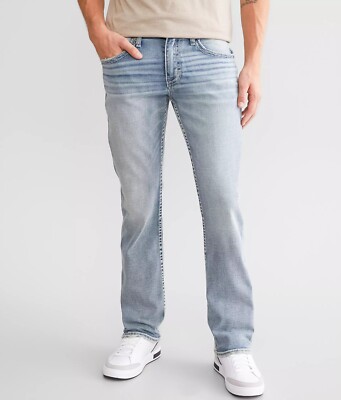 241005 NEW BUCKLE BKE MENS JAKE STRAIGHT STRETCH JEANS IN GLADSTONE SZ 34x30