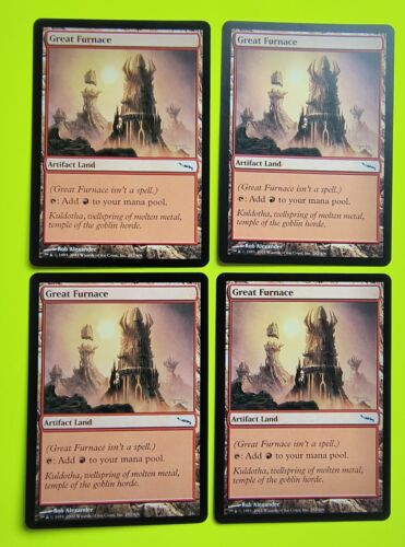 MTG - x4 Great Furnace - Mirrodin - Magic the Gathering #1 - FREE DELIVERY
