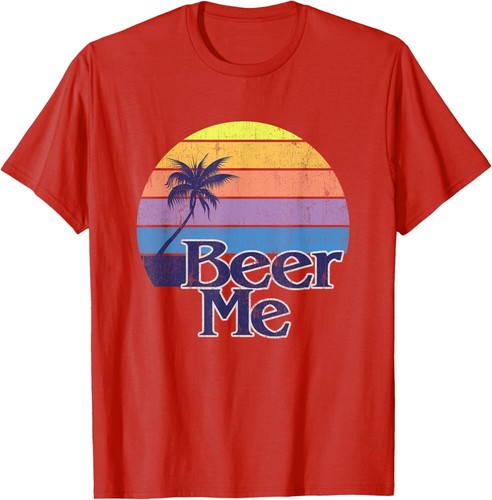 Funny Beer Humor - Vintage Retro California Beach Fashion T-Shirt Hoodie - Picture 12 of 17