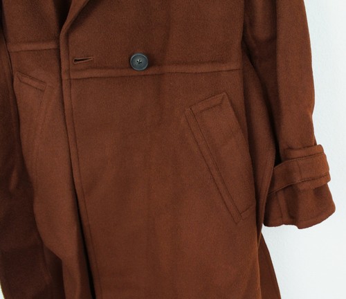 NWT Vince Belted Wool Blend Lined Trench Coat, Mahogany, Large, MSRP $895 - Picture 11 of 12