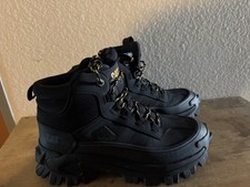CAT Herren Stiefeletten schwarz Leder Schnür...