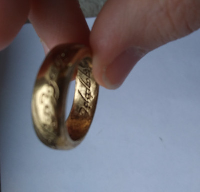Risk The Lord Of The Rings Middle-Earth Conquest Replacement Gold Ring Token