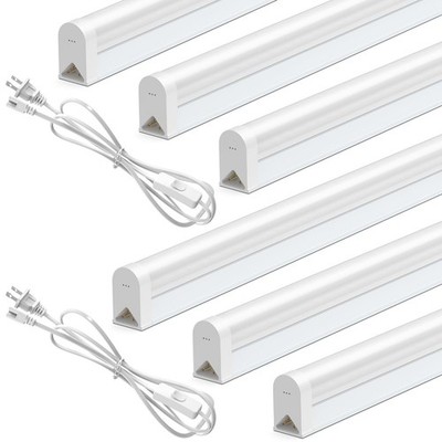 SHINESTAR 6-Pack LED Shop Lights, 4FT, 6500K Super Bright White, 18W 1800LM, ...
