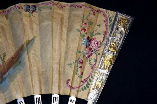 18th C Antique Mother of Pearl Hand Fan Rococo Circa 1760-1770 éventail 18ème - Picture 16 of 20