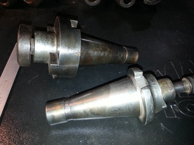 2 CAT-40 Tooling Shell Mill Cutter Holders Brown Sharp 41  1/2 7/8" CNC Milling