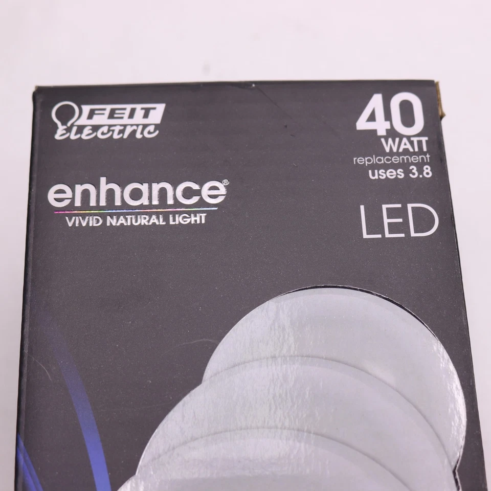 (3-Pk) Feit Electric Dimmable Globe LED Light Bulb Daylight White 40W - Image 3 of 4