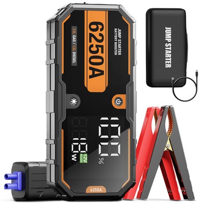  6250A Jump Starter 13L Car Booster Power Bank Charger Auto Starting Device
