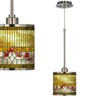 Tiffany-Style Lily Giclee Glow Mini Pendant Light