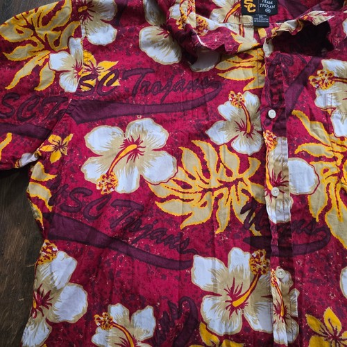 Team Trojan USC Hawaiihemd mit Knopfleiste Blumenmuster 3XL - Bild 3 von 12