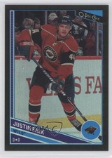 2013-14 O-Pee-Chee Black Rainbow Foil 6/100 Justin Falk #492 0c2