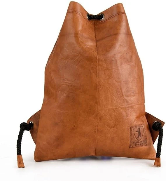 Berliner Leather Gym Bag Vintage Genuine 753 Drawstring Backpack Men Women
Opens in a new window or