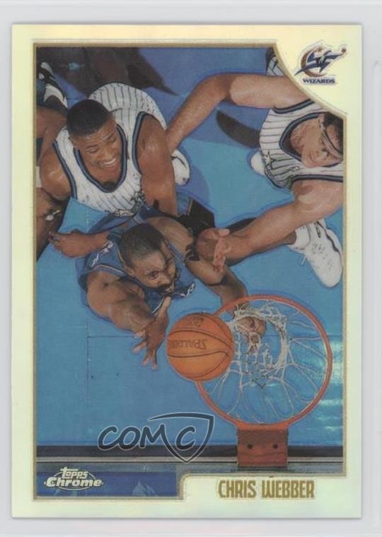 1998-99 Topps Chrome Refractor Chris Webber #13 HOF gp3