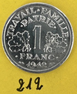 1 Franc 1942 FRANCISQUE - Photo 1/2