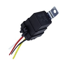 12V 4Pin Automobile Relay Waterproof Integrated Wired Auto Relay Holder N