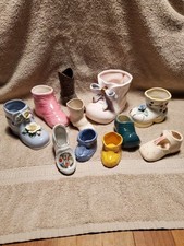 Decorative Ceramic Baby Shoe Collection Set