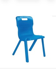 Sedia Titan One Piece Misura 6 - Altezza seduta 460mm - Blu Ref T6-B Confezione da 5