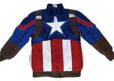 Captain America Boys Jacket Size 5/6 Disney Store Marvel