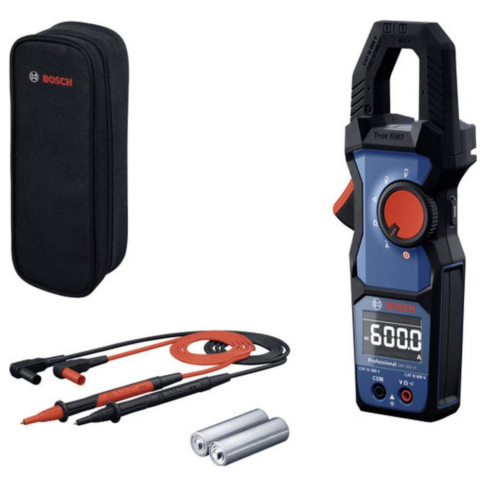 Pince ampèremétrique Bosch Professional GMC 600-15 pour mesure de courant AC DC