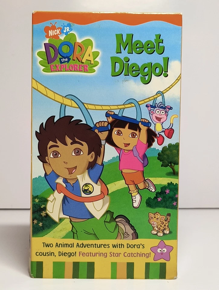 Dora the Explorer - Meet Diego! VHS Tape 2003 Nick Jr. Nickelodeon Cartoon Show - Image 2 of 4
