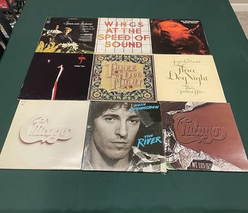 Classic Rock Vinyl Album Lot Bruce Steely Dan Chicago Paul McCartney More