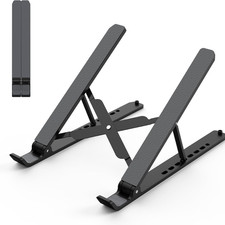 Adjustable Laptop Stand Foldable Portable Notebook Holder Cooling Desk Riser for