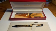 Sheaffer Targa Feather 676 ballpoint boxed mint condition 23 carat gold plated