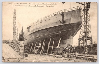 Saint-Nazaire~French Dreadnought Battleship~Propeller~HELICE Marking Zone~c1912