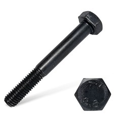 DIN-931 8.8, M10 Sechskantschrauben mit Schaft, Stahl 8.8 blank ISO4014, DIN 931