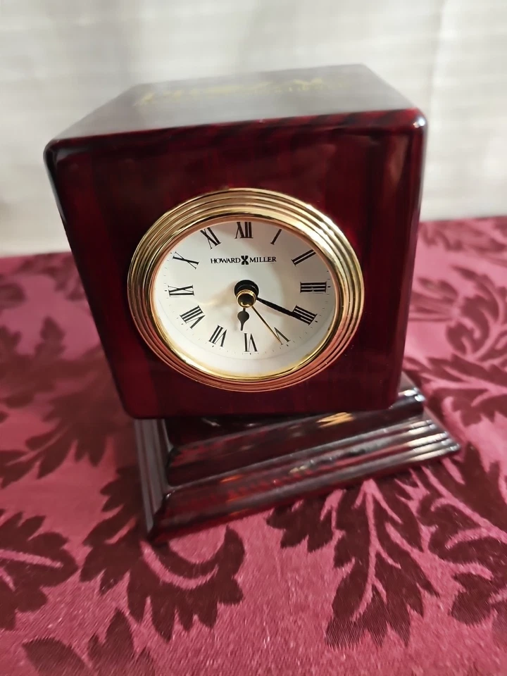 Howard Miller Reuben 645-408 Desk Clock With Thermometer Hygrometer Photo Frame - Image 4 of 4