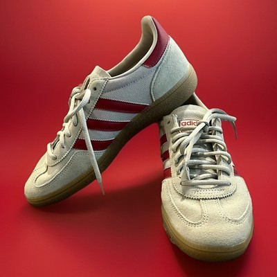 adidas Handball Spezial Spain Lace Up Cream/Maroon Suede Sneakers Mens 8 IH6587