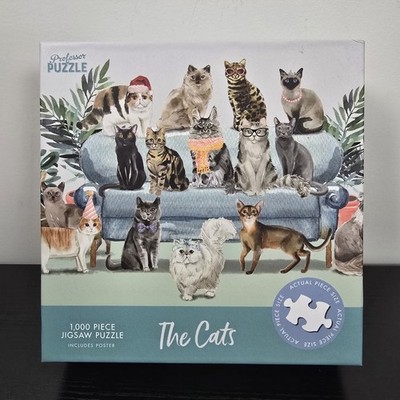 Professor Puzzle The Cats Jigsaw Puzzle 1000 Piece Feline Poster Artwork