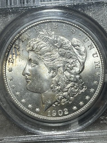 1902-O MORGAN PCGS MS65! Scratch In Holder Over Cheek.