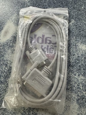 DB9 Female to DB25 Male Serial Cable AT Modem RS232 Straight Through, 2 Feet