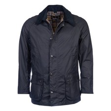 Barbour Ashby Wax Jacket Navy Blue Mens Large...