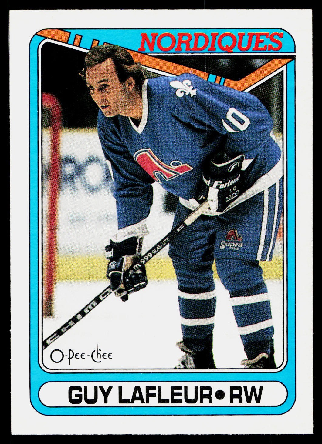 1990-91 O-Pee-Chee Guy Lafleur #142 Quebec Nordiques