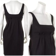 Diane Von Furstenberg Empire Waist Sleeveless Rosario Little Black Dress Sz 0/XS