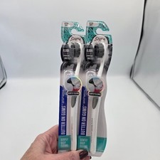 2 Pk Guru Nanda Butter On Gums Extra Soft Toothbrushes 8000 Charcoal Bristles
