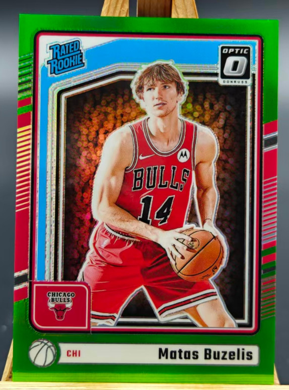 Matas Buzelis 2024-25 Panini Donruss Optic 143/149 Lime Green Rated Rookie #271