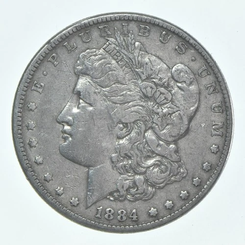 VF 1884 (P) Morgan Silver Dollar (1 coin) *8118