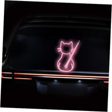 Reflective Cat Rear Window Wiper Sticker Waterproof Windshield Wiper Decal Pink