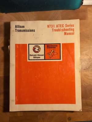 Allison Transmissions V731 ATEC Series Troubleshooting Manual; TPB Acc GM 1983