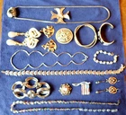Vintage  LOT OF COSTUME JEWELRY - Chico's MK MONET Most unmarked 15 pieces