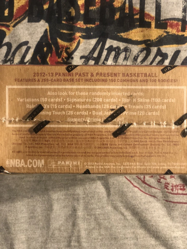 ™ 2012-13 PaNiNi PAST & Present🏀BasketBall Box SEALED, KOBE/LEBRON Dual Jerseys - Image 4 of 4